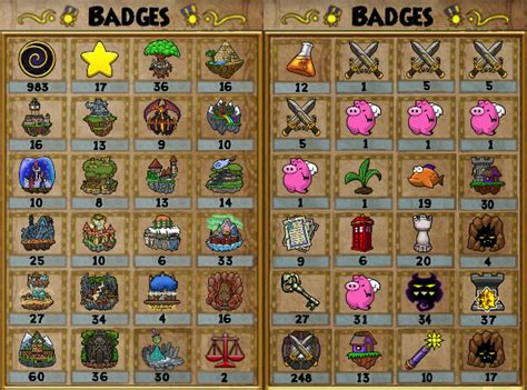 badges in wizard101|More.